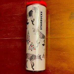 Starbucks Holiday Snow Fox 16 oz Tumbler 2017